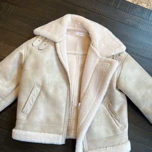 Mango shearling moto jacket size S - worn once
